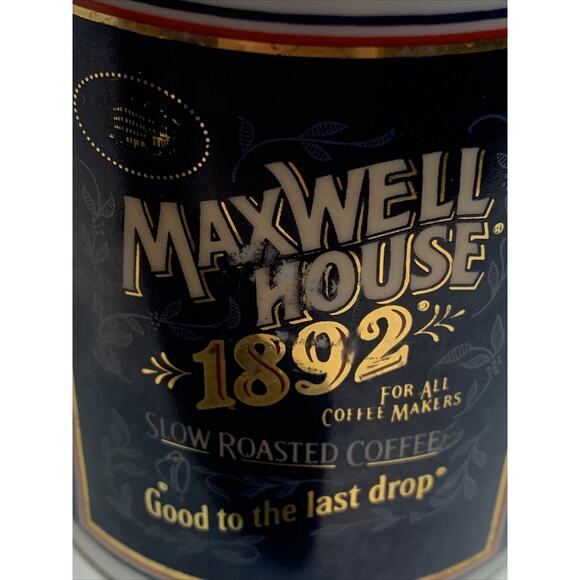 TIN BOX CO MAXWELL HOUSE 1892 Slow Roasted Coffee WHITE MUG - Picture 7 of 7